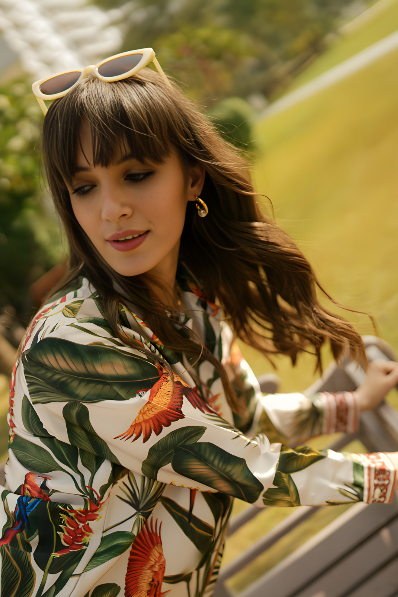 Jungle Print Satin Co-ord Set for Women