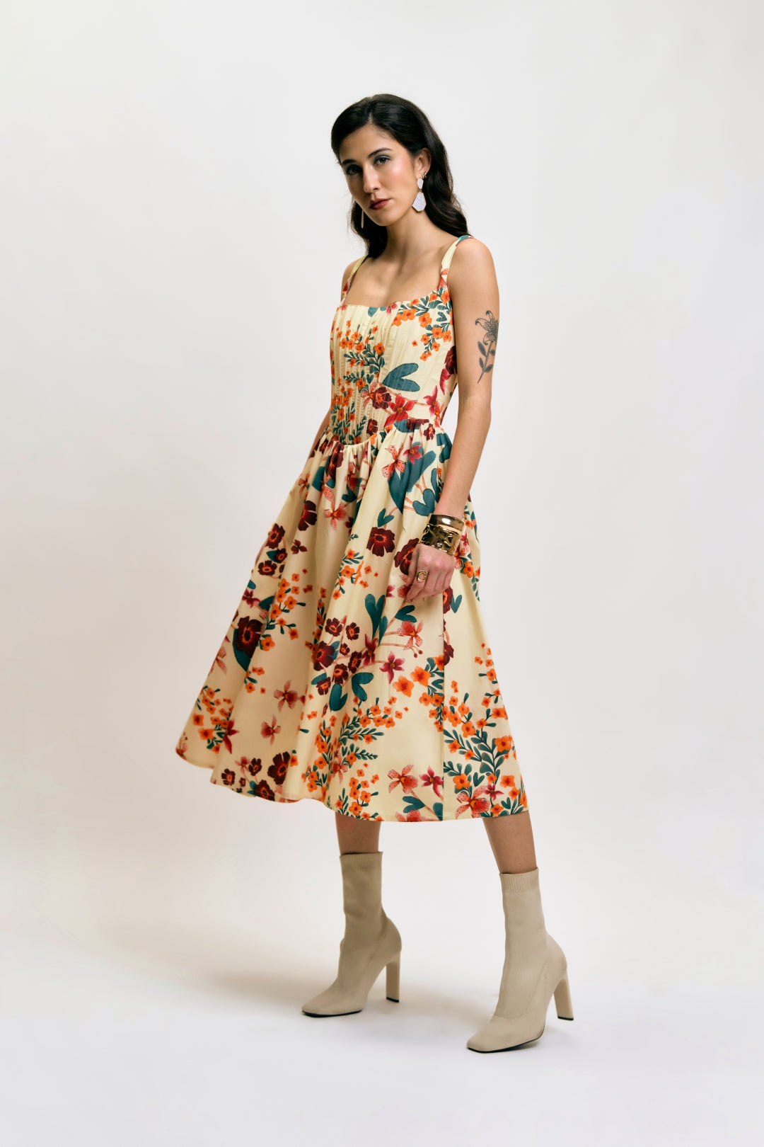 Love in Bloom floral corset dress
